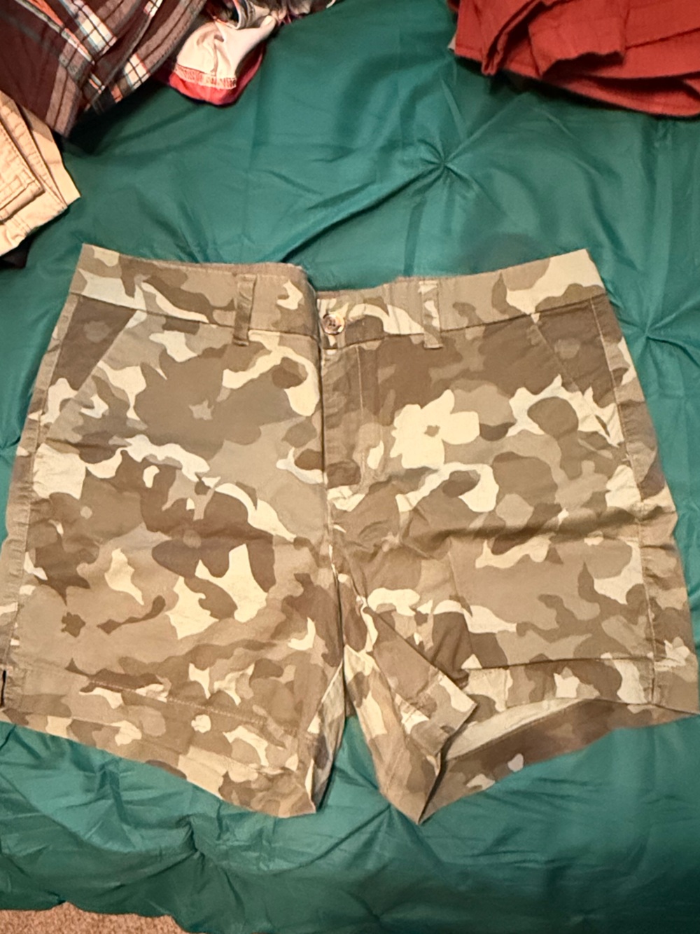 Women’s Camo Shorts - Tan & Olive Green